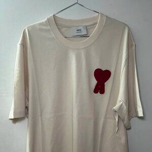 Preowned Excellent Condition Size Medium Ami De Coeur White Cream T-Shirt
